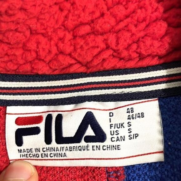 Fils X Uo Colorblock Sherpa Logo Jacket Mens Size Small - Picture 6 of 9